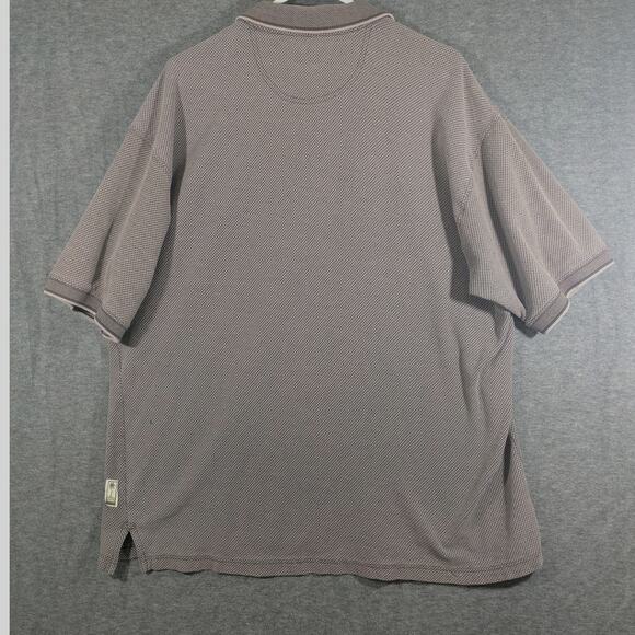 Bungalow Brand Men's Brown 100% Cotton Polo Shirt Size XXL - Picture 3 of 9